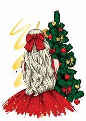 Near the Christmas tree (2)