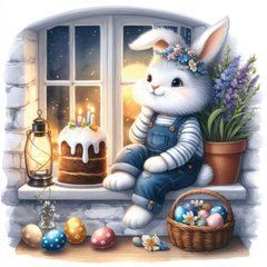 White Rabbit Easter (10) (AI)