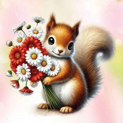 Postcard "Animals. Spring" (26-1)