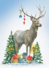 New Year. Deer