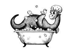"Dinosaur" postcard (26-3)
