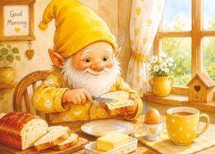 Листівка "Сніданок гнома" (1)