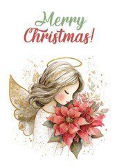 "Merry Christmas" postcard (26-2) (design paper)