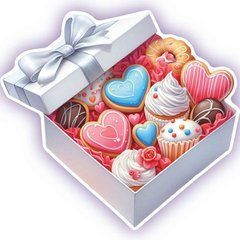 Shaped card "Box of Sweets" (2)