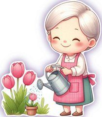 Figured card "Grandma" (1)