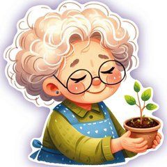 Figured card "Grandma" (2)