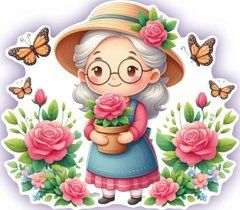Figured card "Grandma" (3)