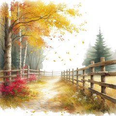 Postcard "Autumn" (25-100)