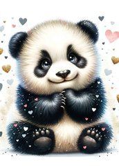 Postcard "Cute Panda" (25-1)