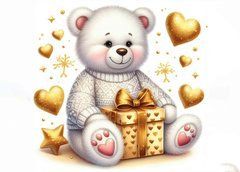 Bear with hearts (25-7)